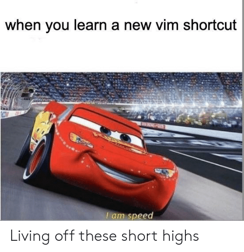 Vim shortcut meme